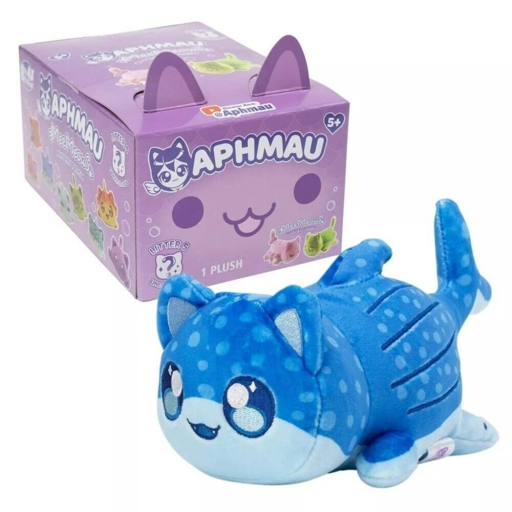 Aphmau MeeMeows Plush Whale Cat Blue Litter 5 2024